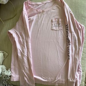 Vineyard Vines Pink Long Sleeve Tee